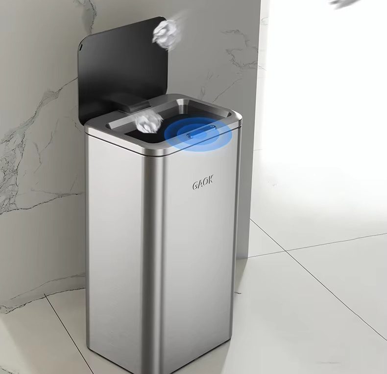 Rectangular Smart Stainless Steel Trash